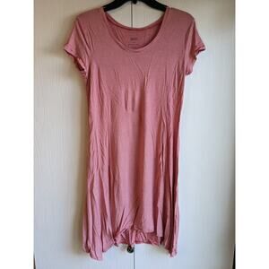 Gilligan & Omalley Women's Red Striped Short Sleeve Round Neck Nightgown Size M